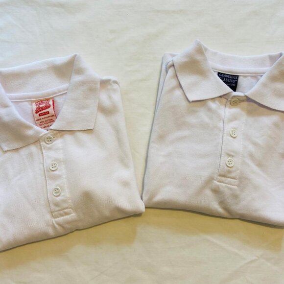 Bundle Lot 2 School uniform white Shirts Size 4 - Picture 2 of 4
